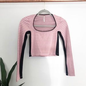 Free People Long Sleeve Crop Top